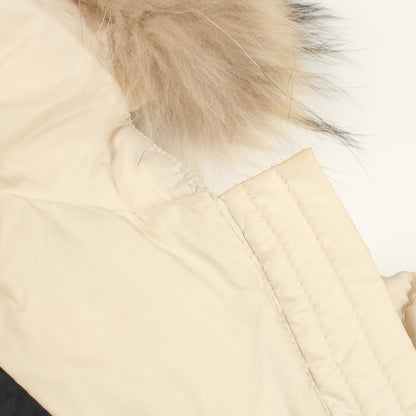 MESS メス ダウンジャケット ナイロン アイボリー フード付き モンクレール アウター MONCLER