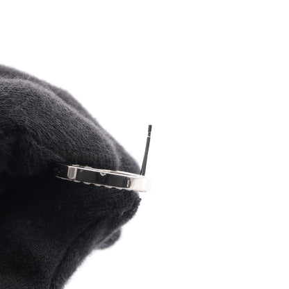 ココマーク ラウンド ピアス ラインストーン シルバー クリア B17S シャネル アクセサリー CHANEL