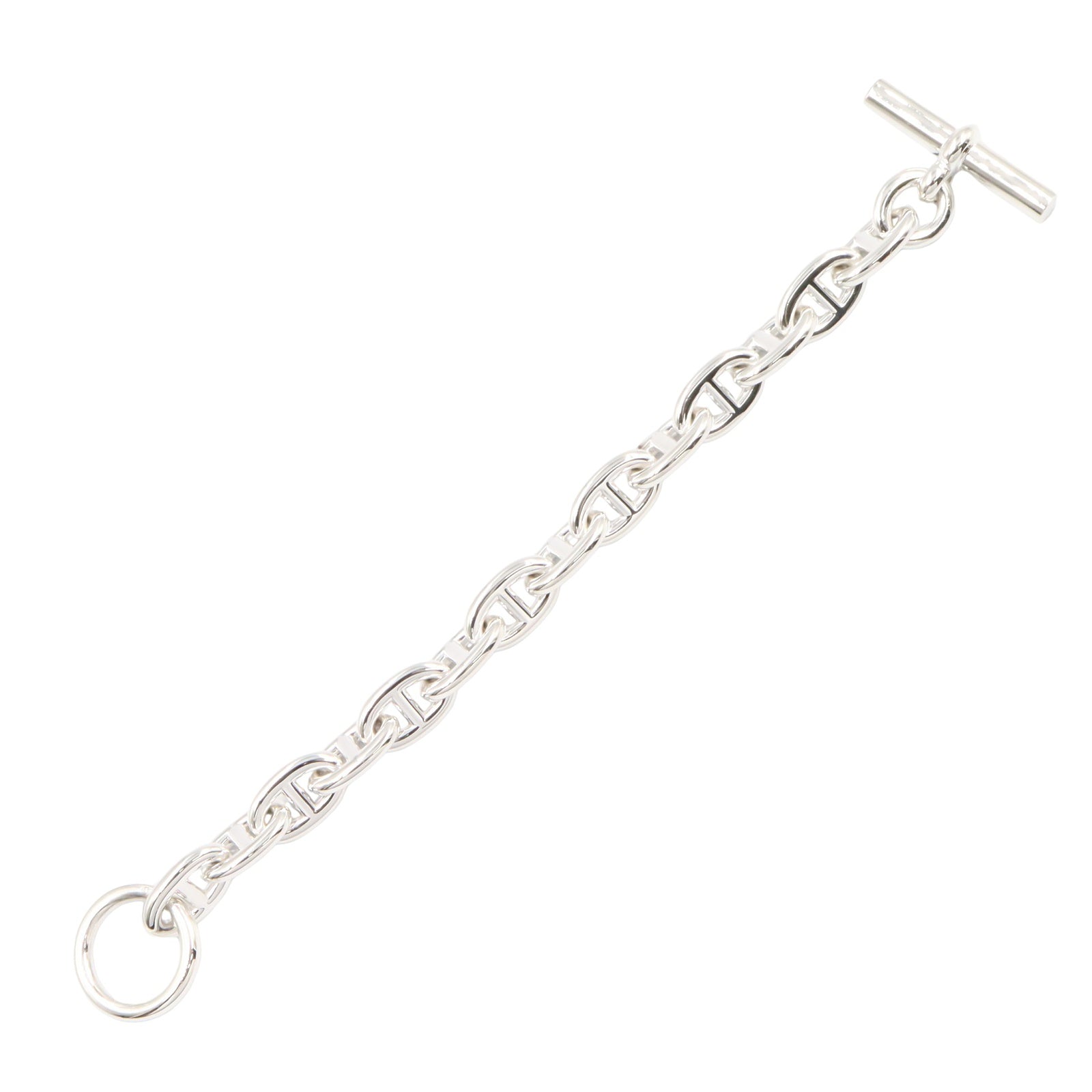 シェーヌダンクルMM 14コマ ブレスレット SV925 シルバー エルメス アクセサリー HERMES