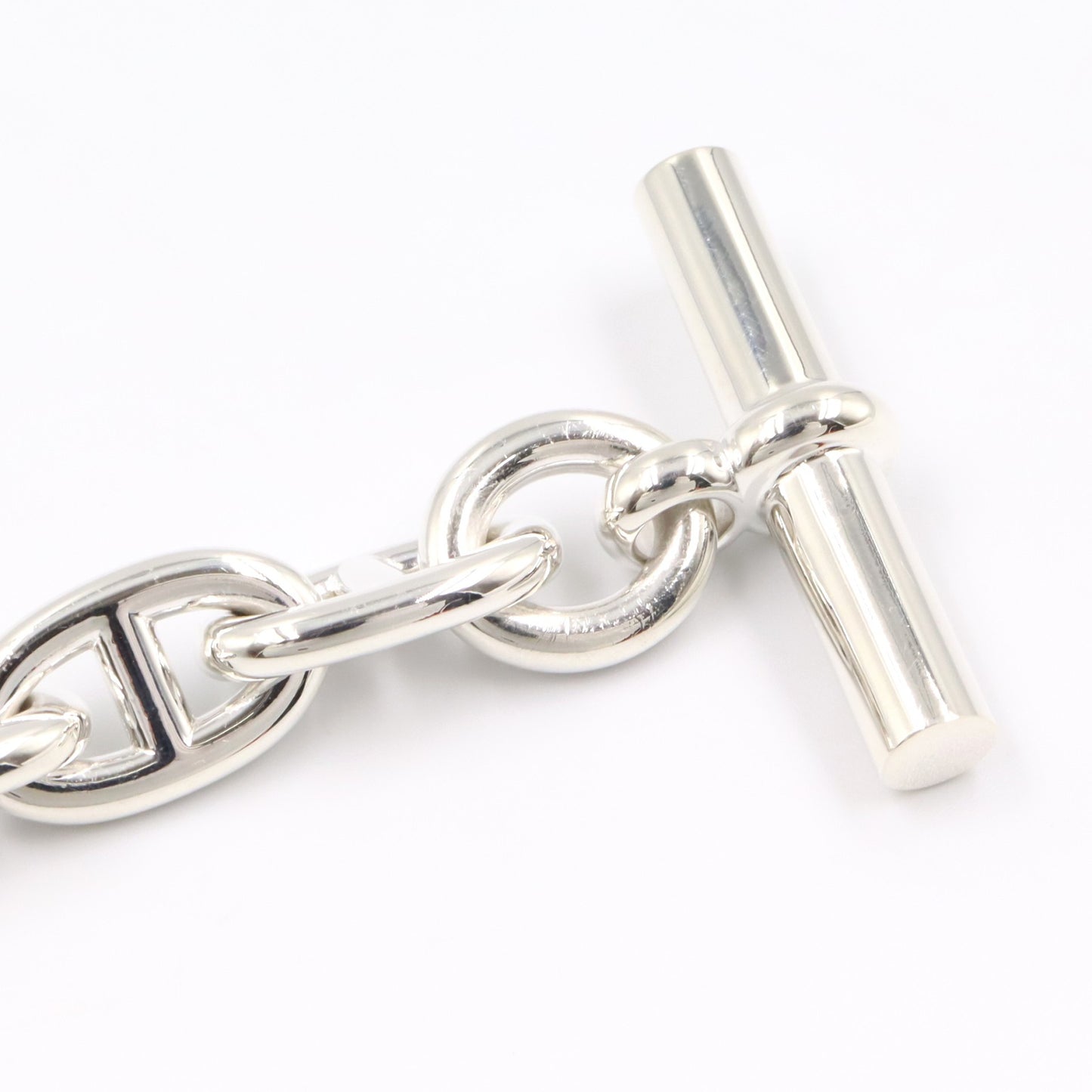 シェーヌダンクルMM 14コマ ブレスレット SV925 シルバー エルメス アクセサリー HERMES