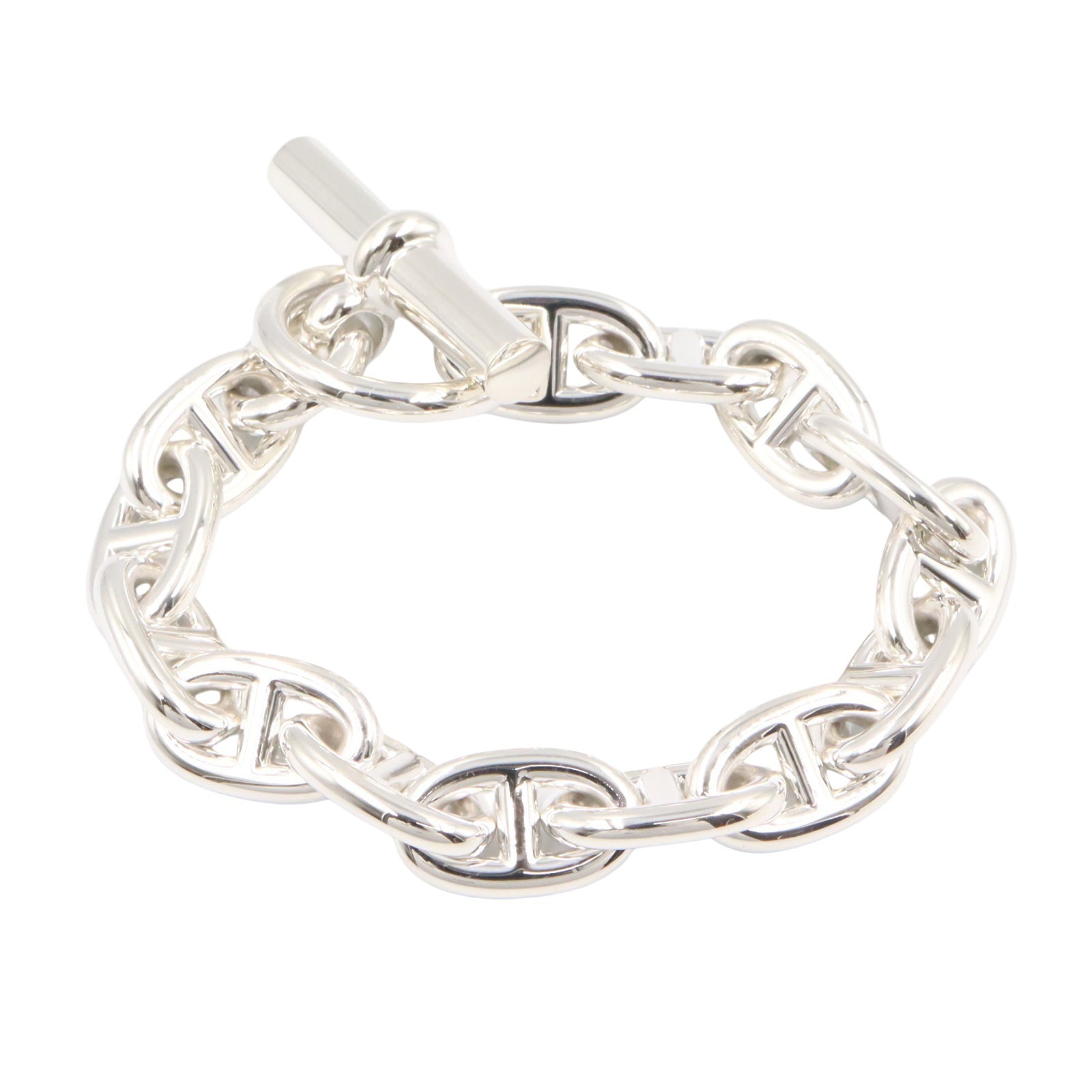 シェーヌダンクルMM 14コマ ブレスレット SV925 シルバー エルメス アクセサリー HERMES
