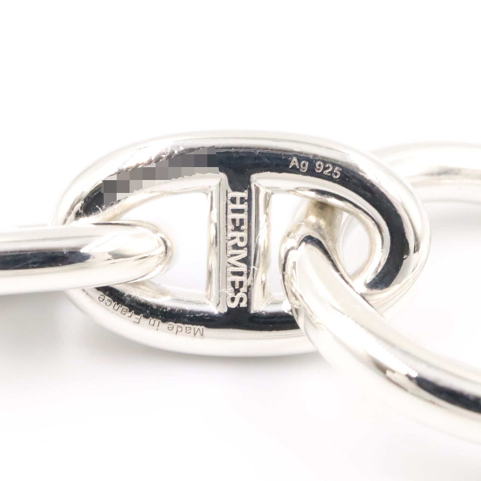 シェーヌダンクルMM 14コマ ブレスレット SV925 シルバー エルメス アクセサリー HERMES