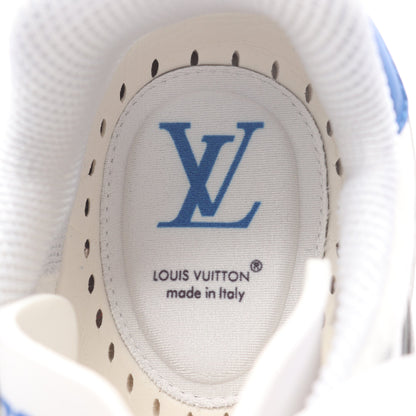 LVトレイナーライン スニーカー ファブリック ホワイト グレー ブルー ルイヴィトン シューズ LOUIS VUITTON