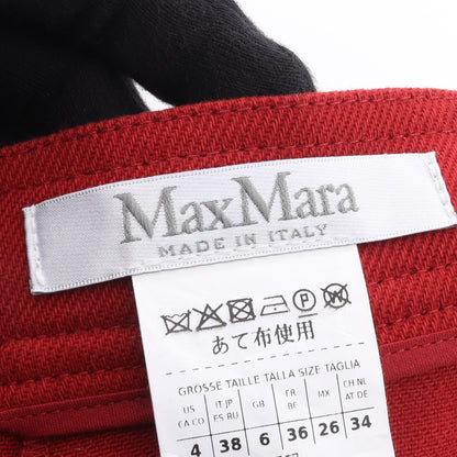 Renoir プリーツ コットン ミディスカート デニムスカート コットン レッド マックスマーラ ボトムス Max Mara