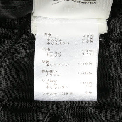 モノグラム テディ ボンバージャケット ウール ブラック ルイヴィトン アウター LOUIS VUITTON