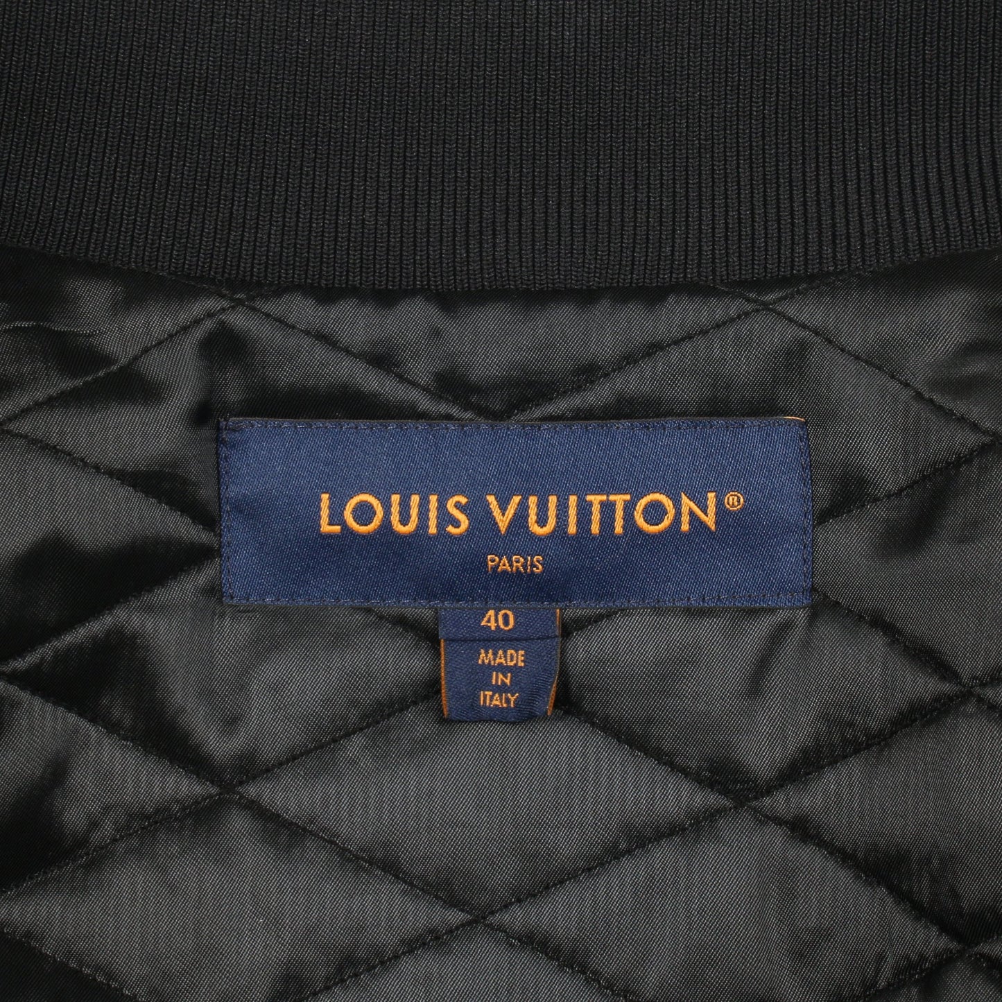 モノグラム テディ ボンバージャケット ウール ブラック ルイヴィトン アウター LOUIS VUITTON