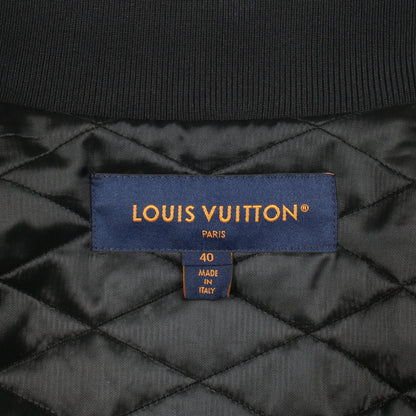 モノグラム テディ ボンバージャケット ウール ブラック ルイヴィトン アウター LOUIS VUITTON