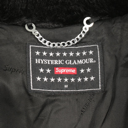 フェイクファー コート ブラック シュプリーム アウター Supreme