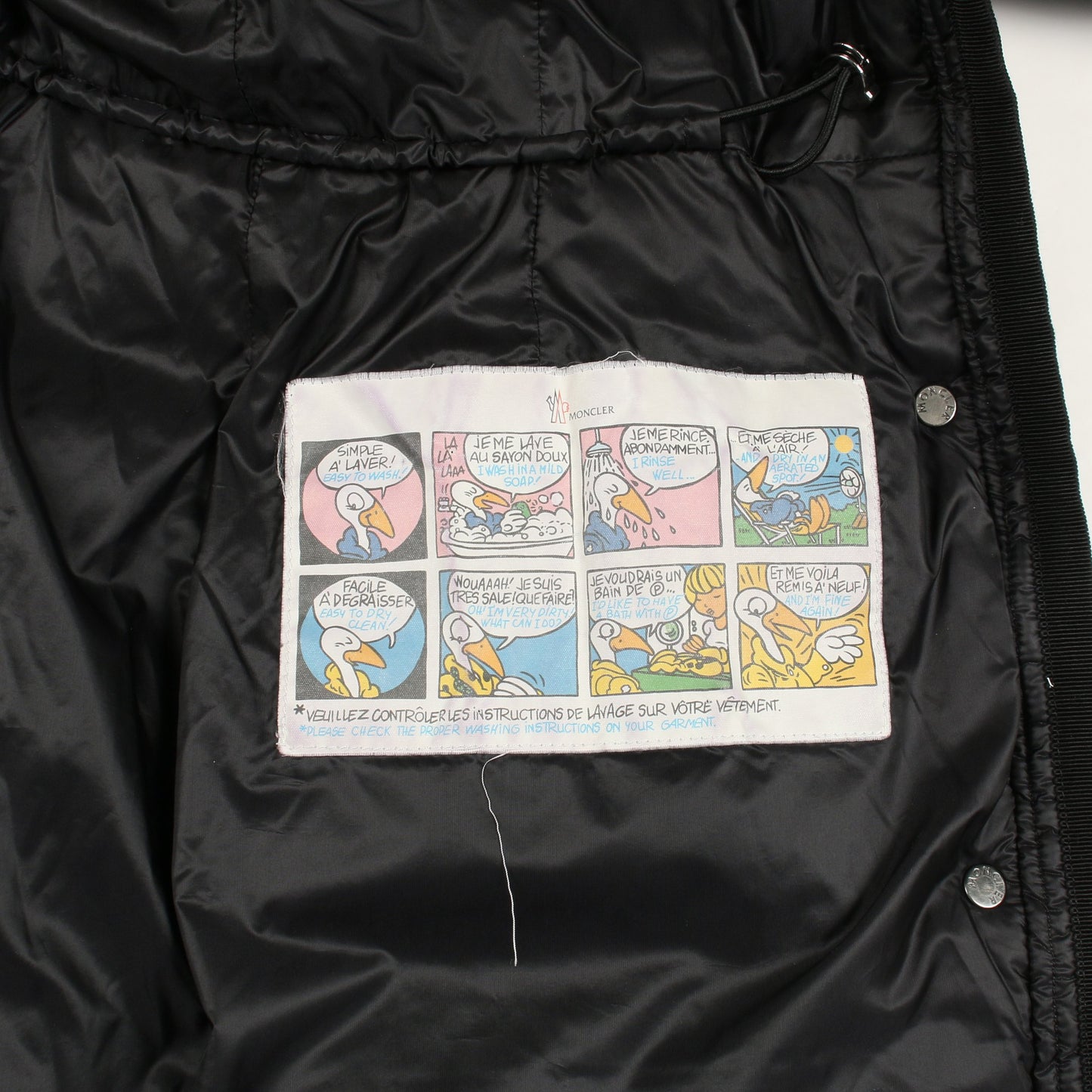 HERMINE ダウンコート ナイロン ブラック モンクレール アウター MONCLER