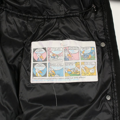 HERMINE ダウンコート ナイロン ブラック モンクレール アウター MONCLER