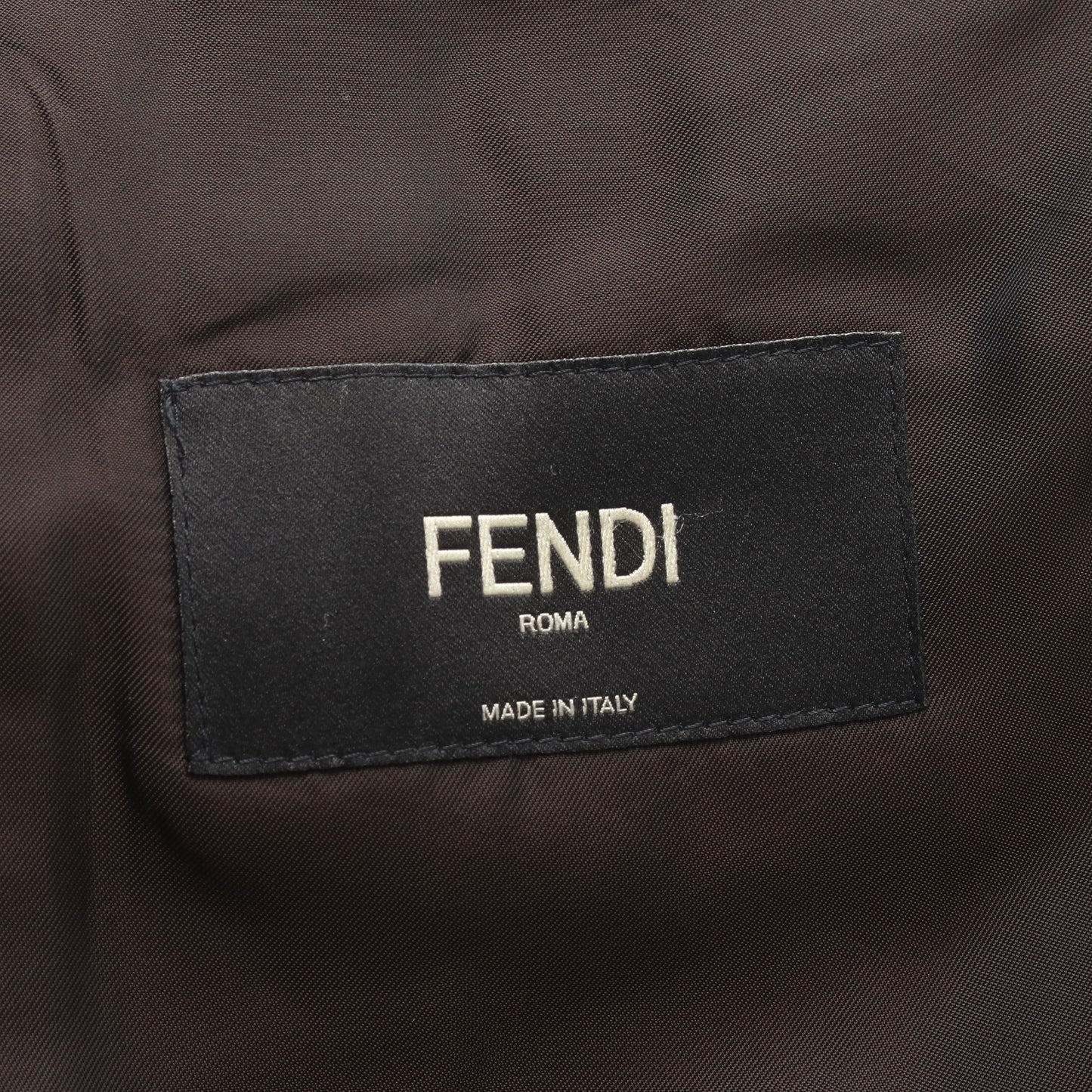 ズッカ テーラードジャケット ダークブラウン フェンディ アウター FENDI