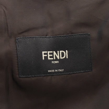 ズッカ テーラードジャケット ダークブラウン フェンディ アウター FENDI