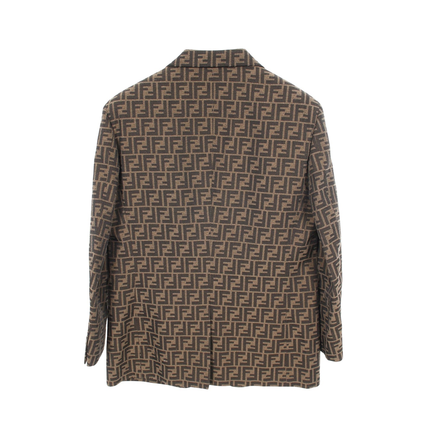 ズッカ テーラードジャケット ダークブラウン フェンディ アウター FENDI