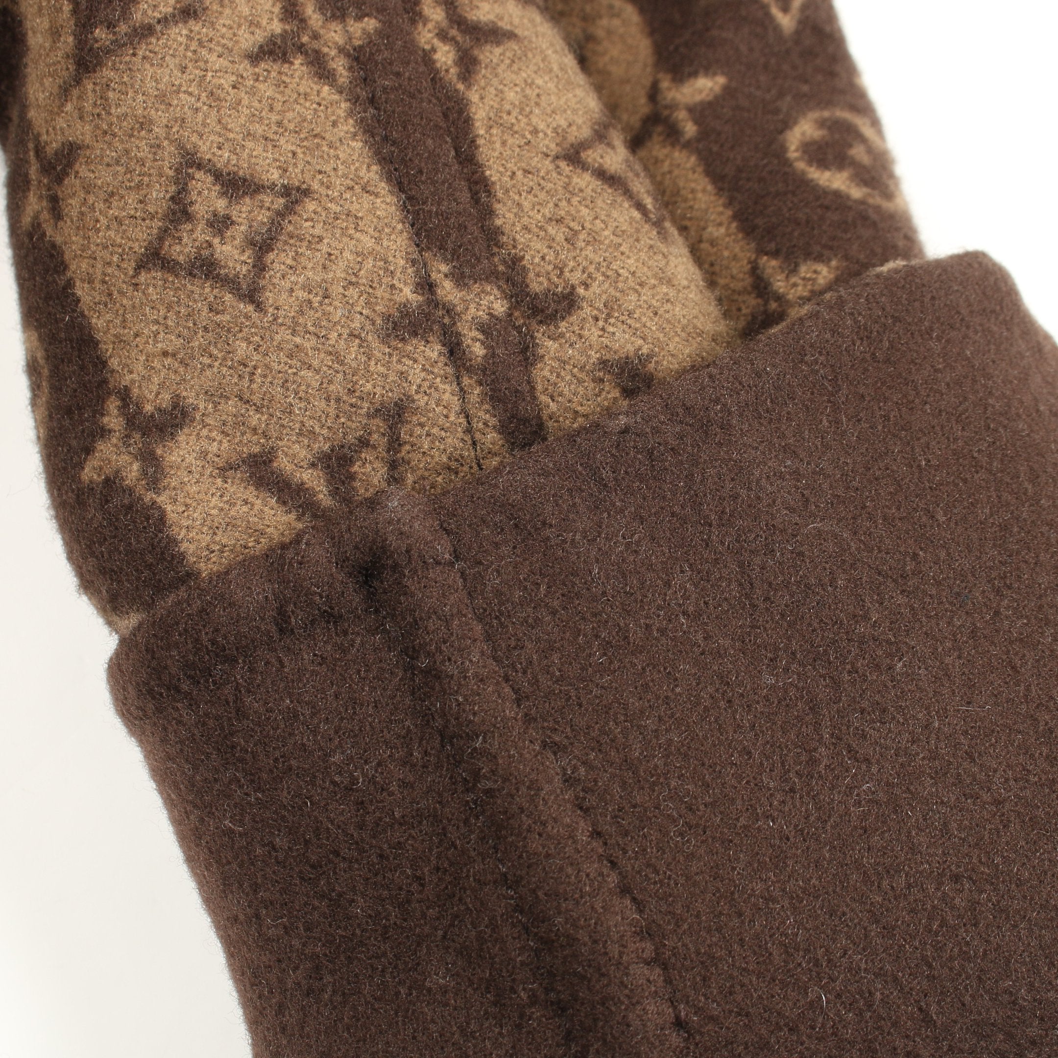 LOUIS VUITTON × NIGO モノグラム コート ウール ブラウン ダーク