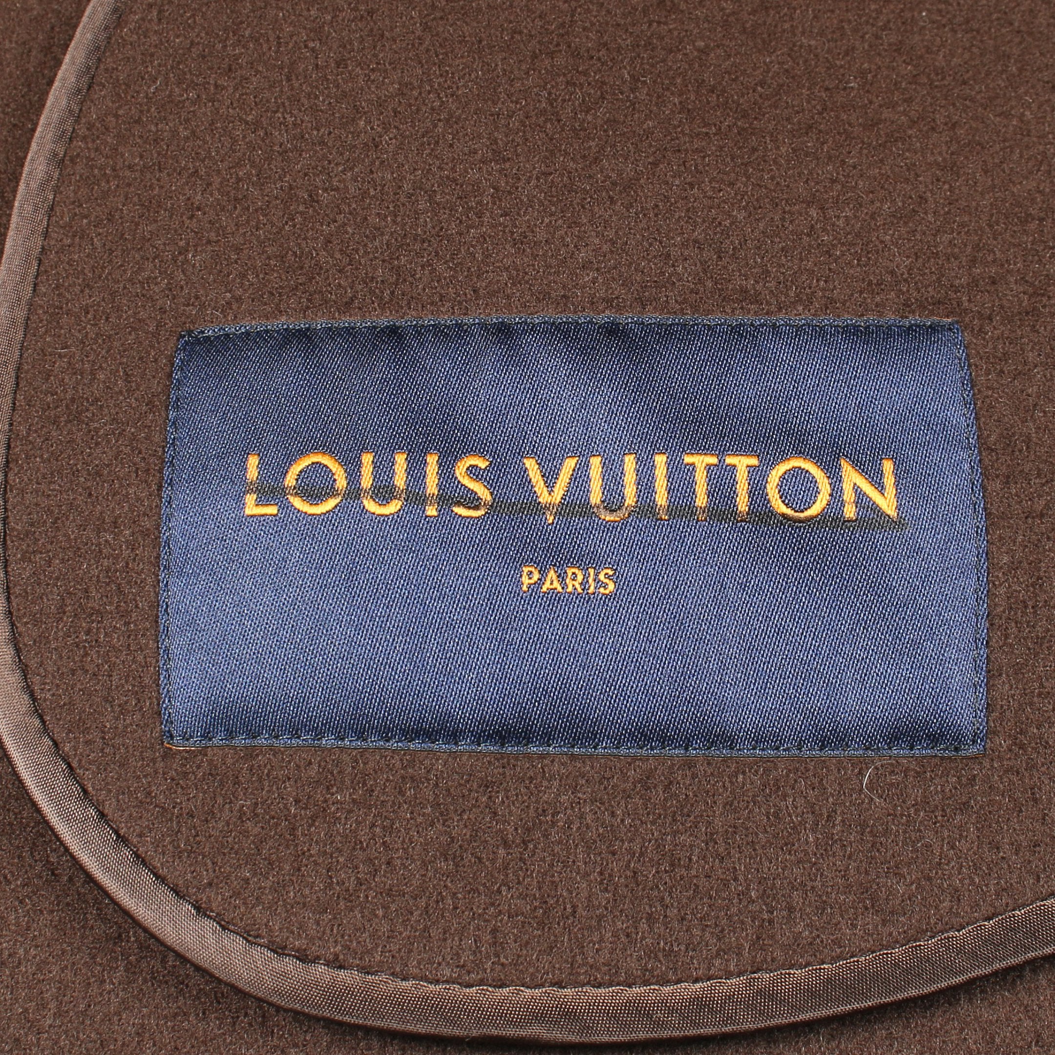 LOUIS VUITTON × NIGO モノグラム コート ウール ブラウン ダーク