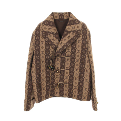 LOUIS VUITTON × NIGO モノグラム コート ウール ブラウン ダークブラウン ルイヴィトン アウター LOUIS VUITTON