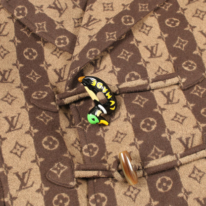LOUIS VUITTON × NIGO モノグラム コート ウール ブラウン ダークブラウン ルイヴィトン アウター LOUIS VUITTON