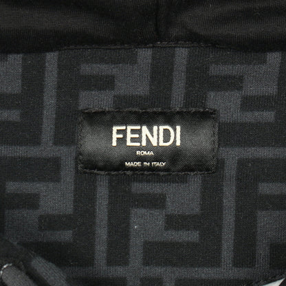 ズッカ プルオーバーパーカー コットン ダークグレー ブラック フェンディ トップス FENDI
