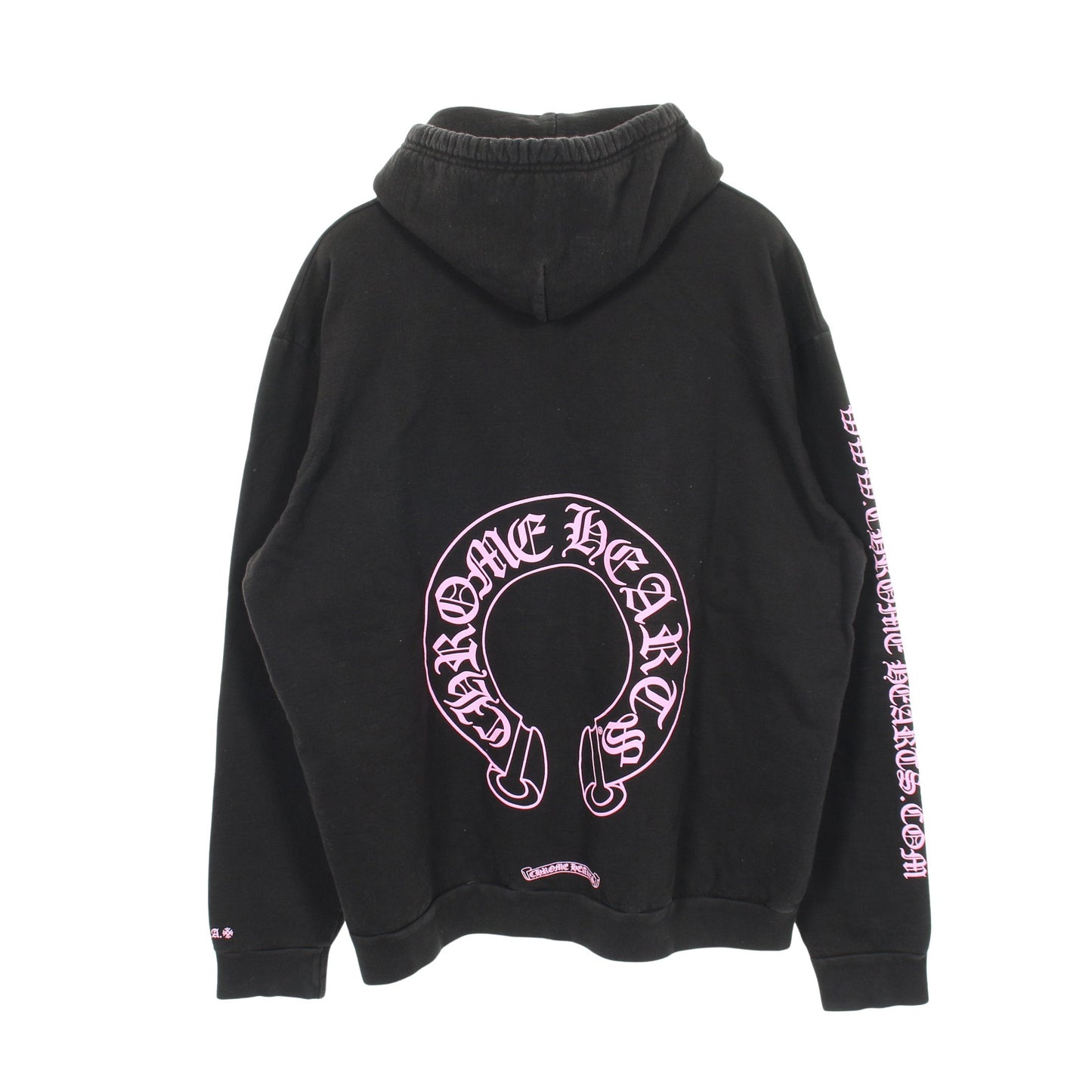ホースシュー CHプラス アームロゴ プルオーバーパーカー コットン ブラック ピンク クロムハーツ トップス Chrome Hearts