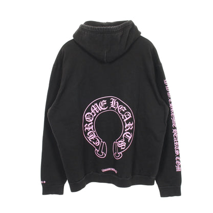 ホースシュー CHプラス アームロゴ プルオーバーパーカー コットン ブラック ピンク クロムハーツ トップス Chrome Hearts