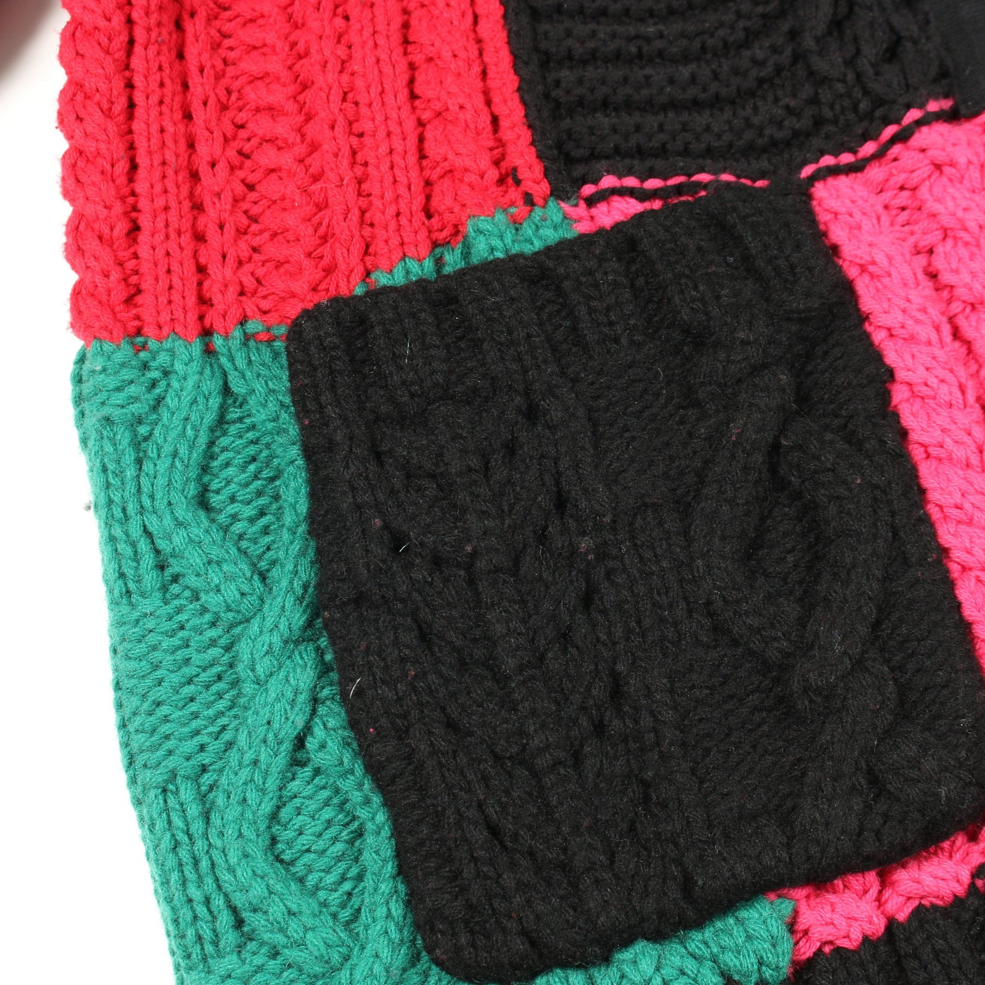 Patchwork Cable Knit Cardigan カーディガン コットン ブラック マルチカラー シュプリーム トップス Supreme