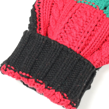 Patchwork Cable Knit Cardigan カーディガン コットン ブラック マルチカラー シュプリーム トップス Supreme