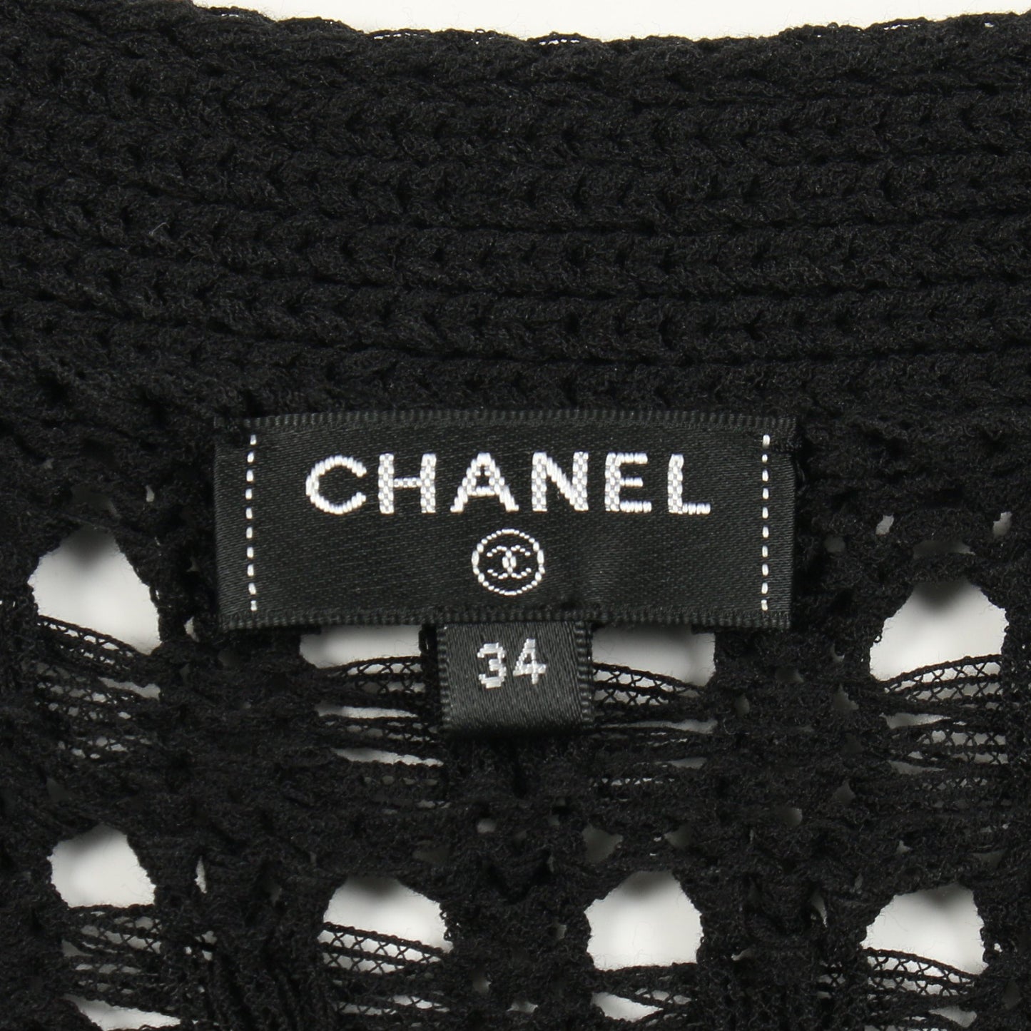 ココマークボタン カーディガン コットン ブラック オフホワイト シャネル トップス CHANEL
