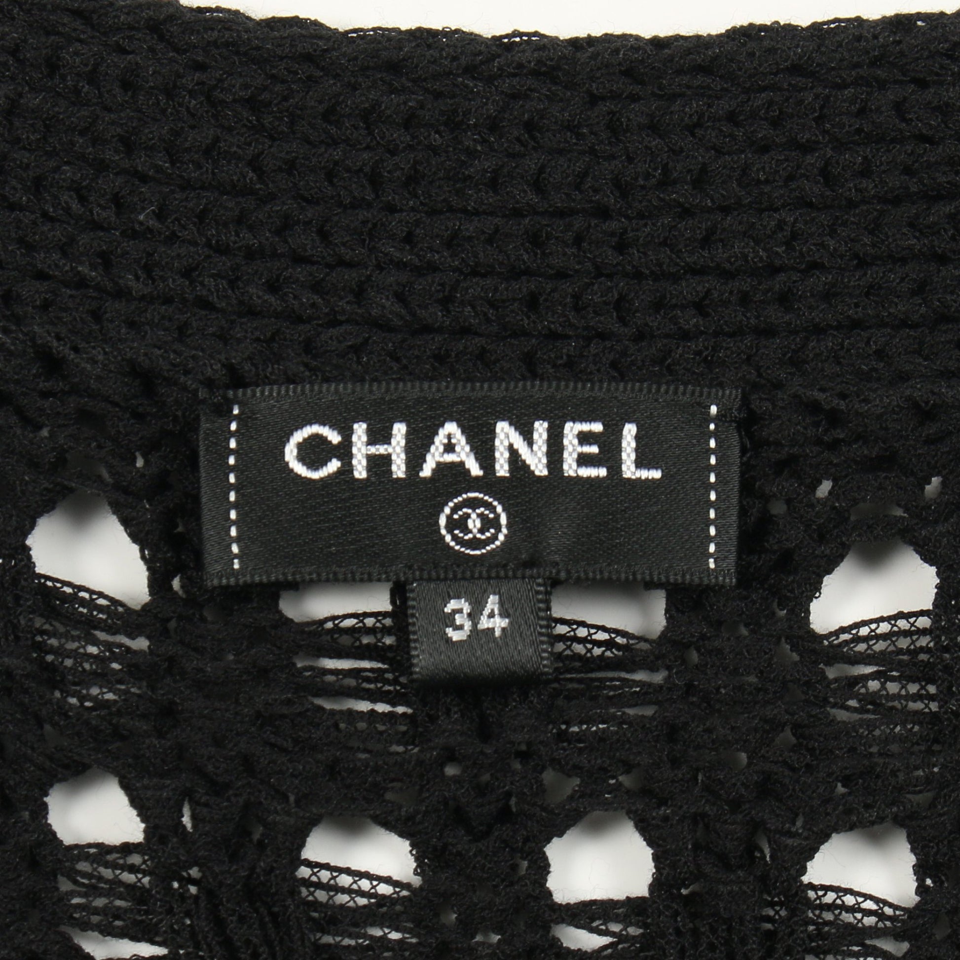 ココマークボタン カーディガン コットン ブラック オフホワイト シャネル トップス CHANEL