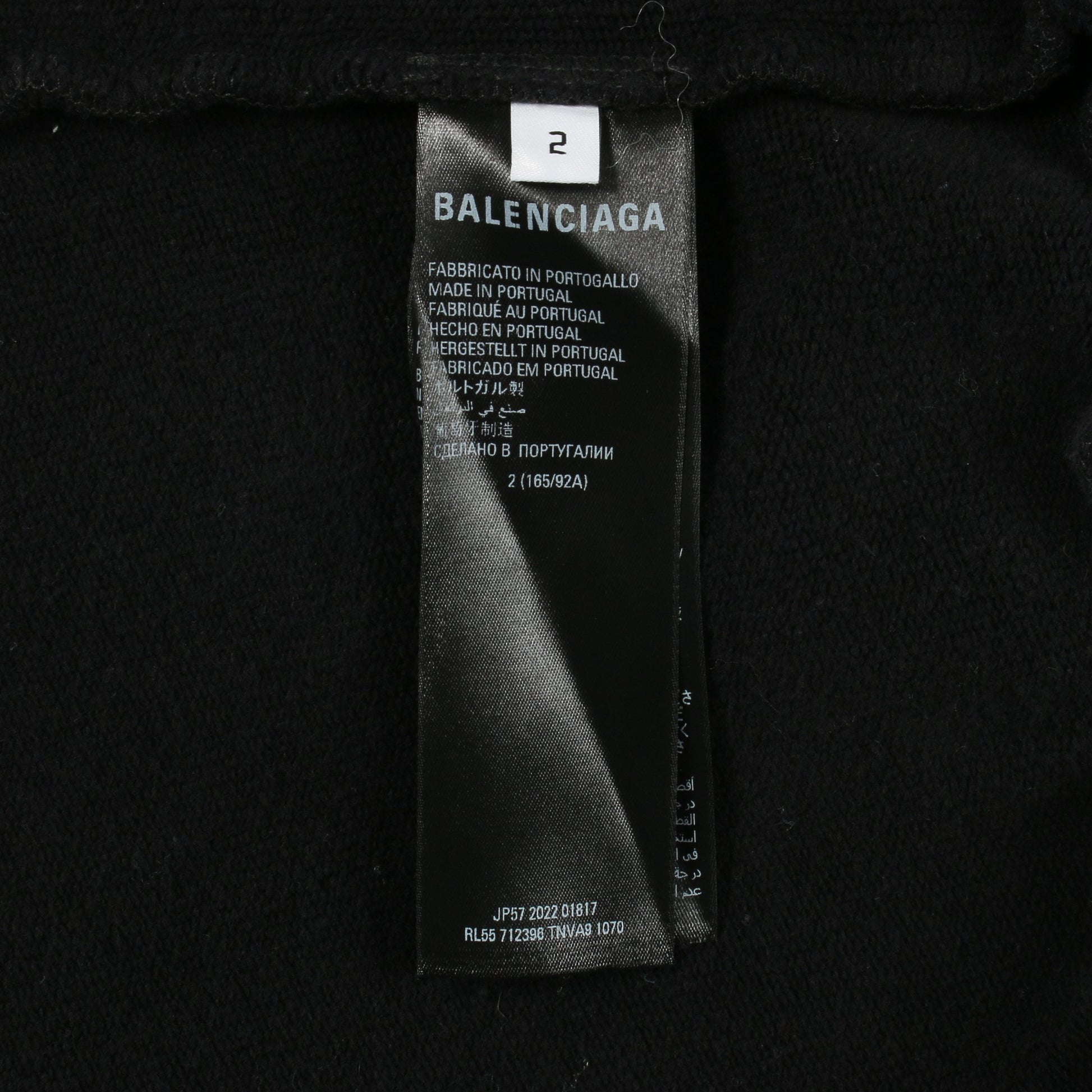 BALENCIAGA × adidas オーバーサイズフーディ プルオーバーパーカー コットン ブラック バレンシアガ トップス BALENCIAGA