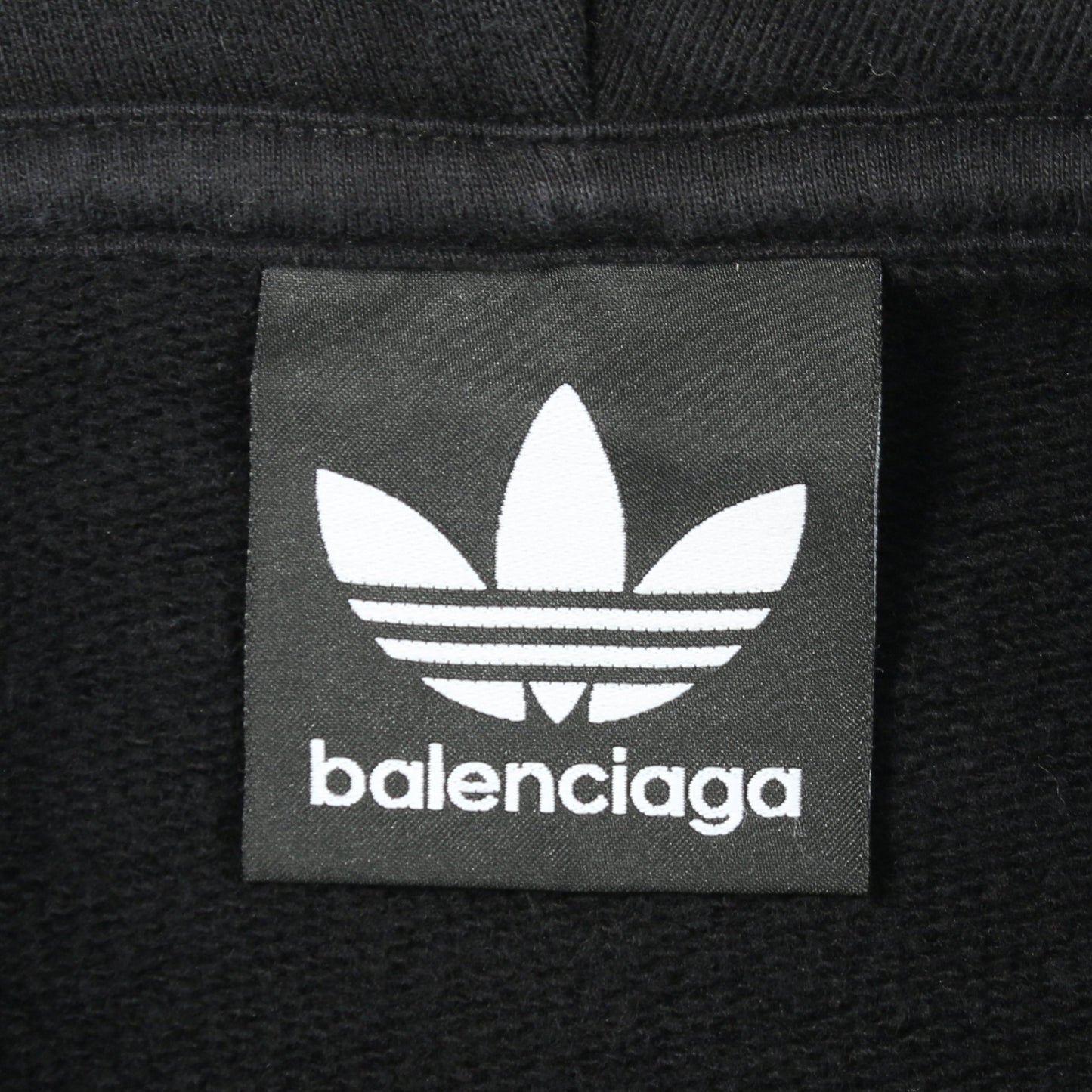 BALENCIAGA × adidas オーバーサイズフーディ プルオーバーパーカー コットン ブラック バレンシアガ トップス BALENCIAGA