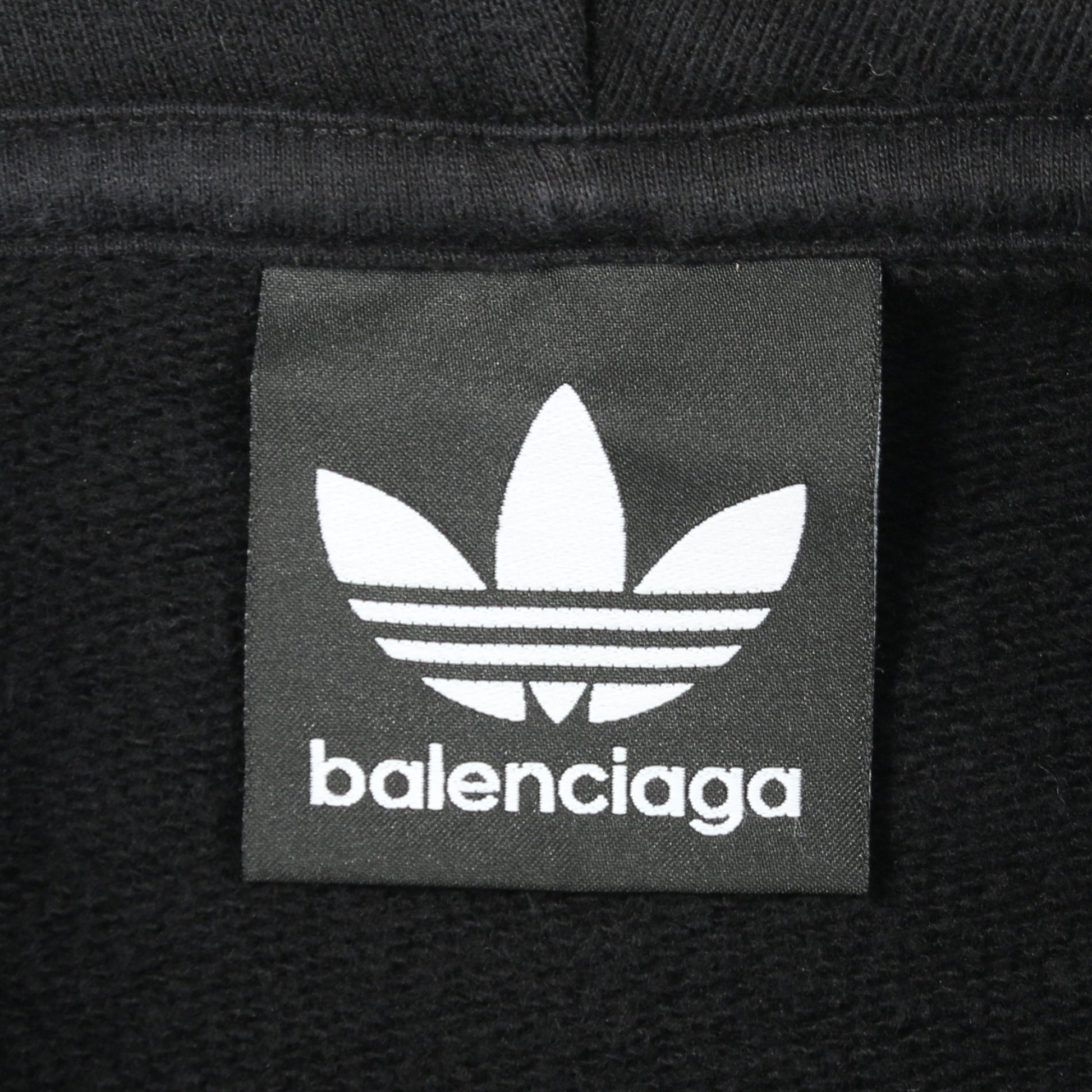 BALENCIAGA × adidas オーバーサイズフーディ プルオーバーパーカー コットン ブラック バレンシアガ トップス BALENCIAGA