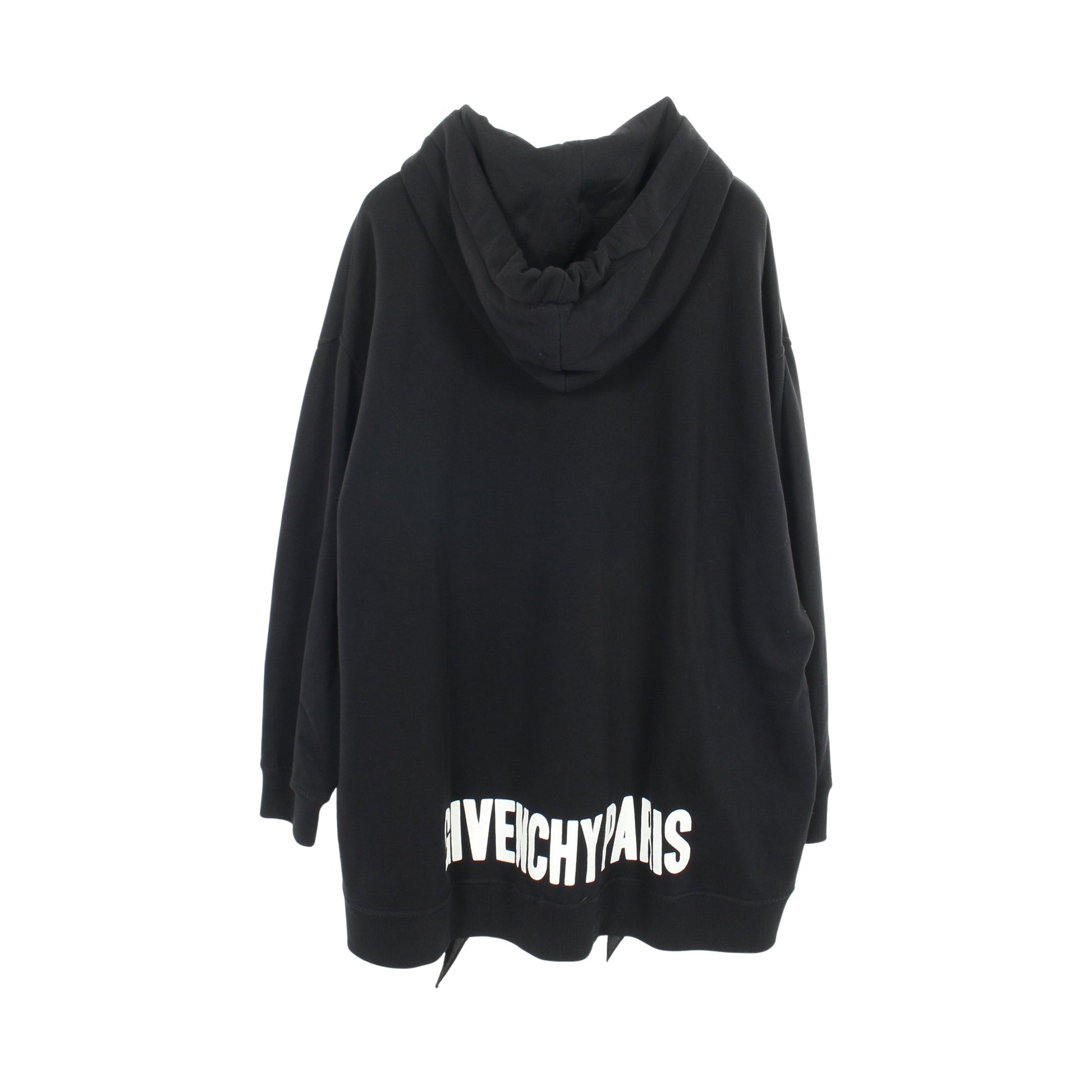 プルオーバーパーカー バックロゴ コットン ブラック ジバンシィ トップス GIVENCHY