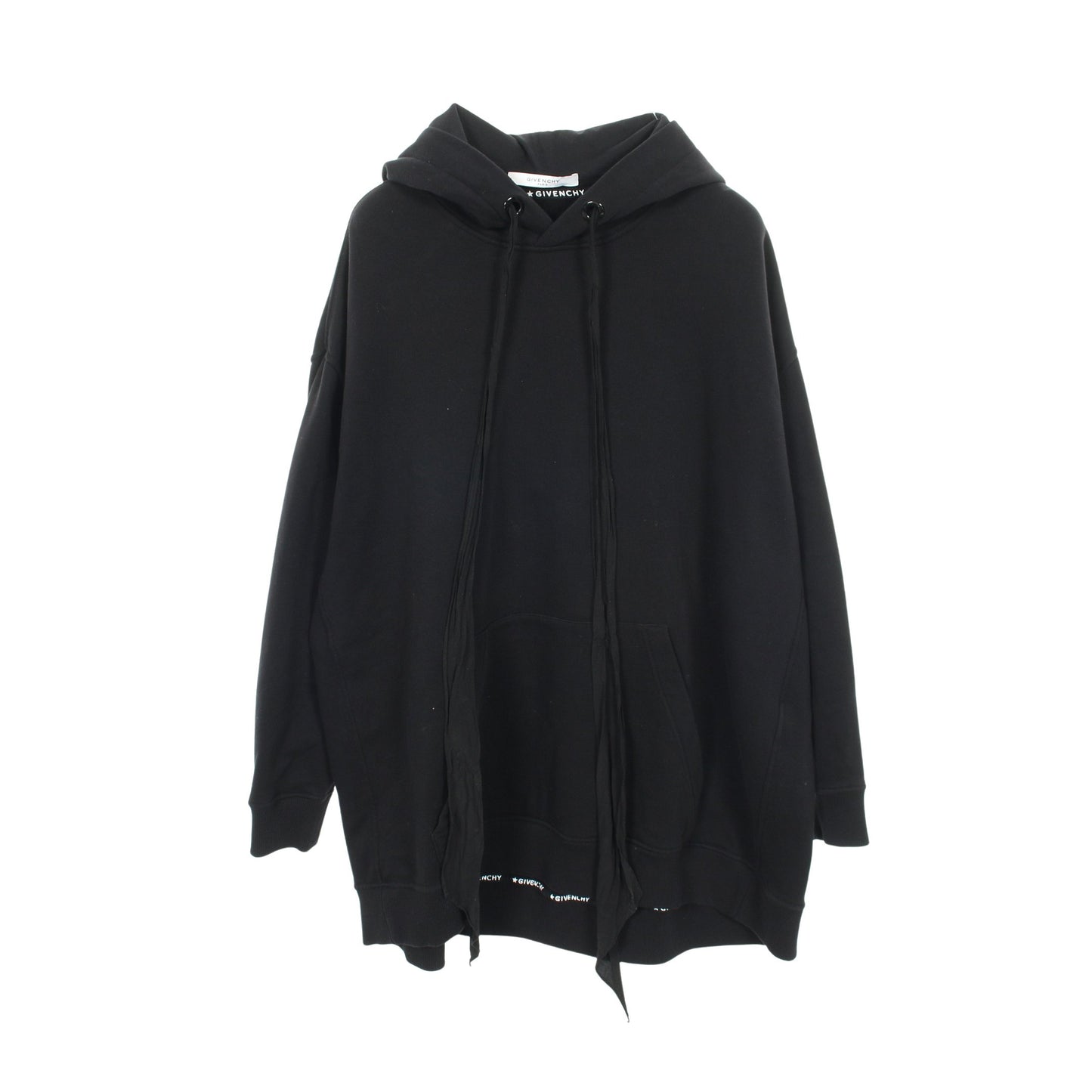 プルオーバーパーカー バックロゴ コットン ブラック ジバンシィ トップス GIVENCHY