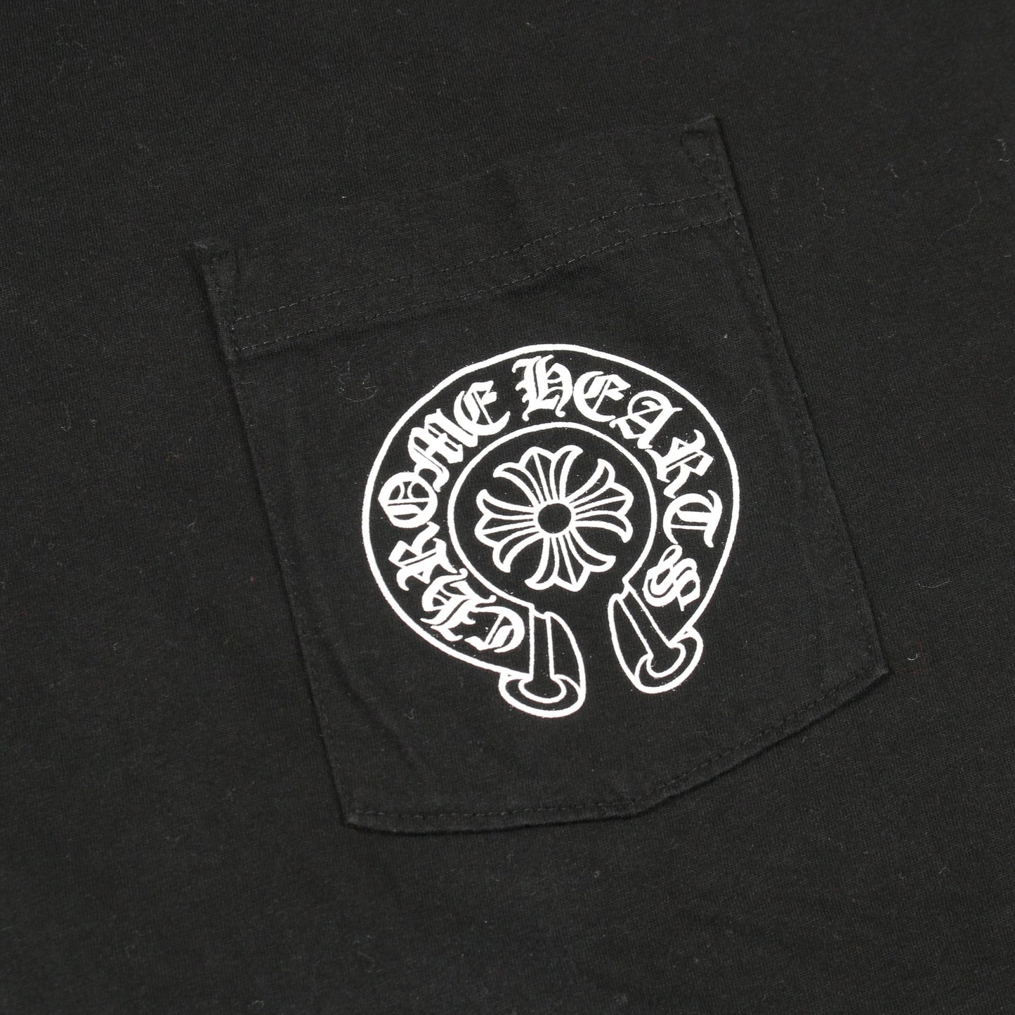 ホースシュー CHプラス プリント 半袖Tシャツ コットン ブラック クロムハーツ トップス Chrome Hearts