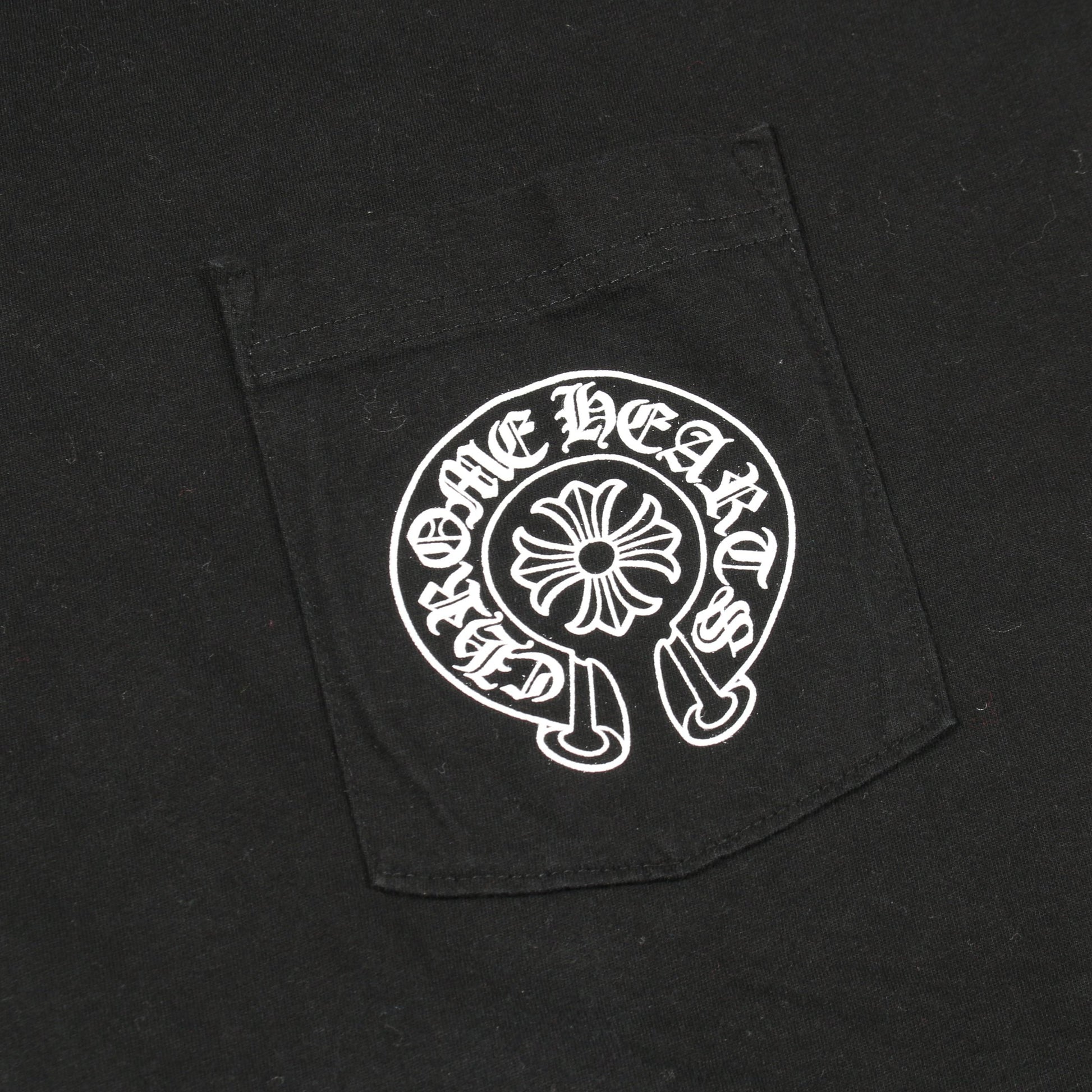 ホースシュー CHプラス プリント 半袖Tシャツ コットン ブラック クロムハーツ トップス Chrome Hearts