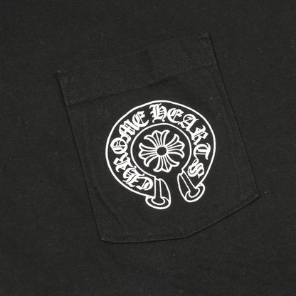ホースシュー CHプラス プリント 半袖Tシャツ コットン ブラック クロムハーツ トップス Chrome Hearts