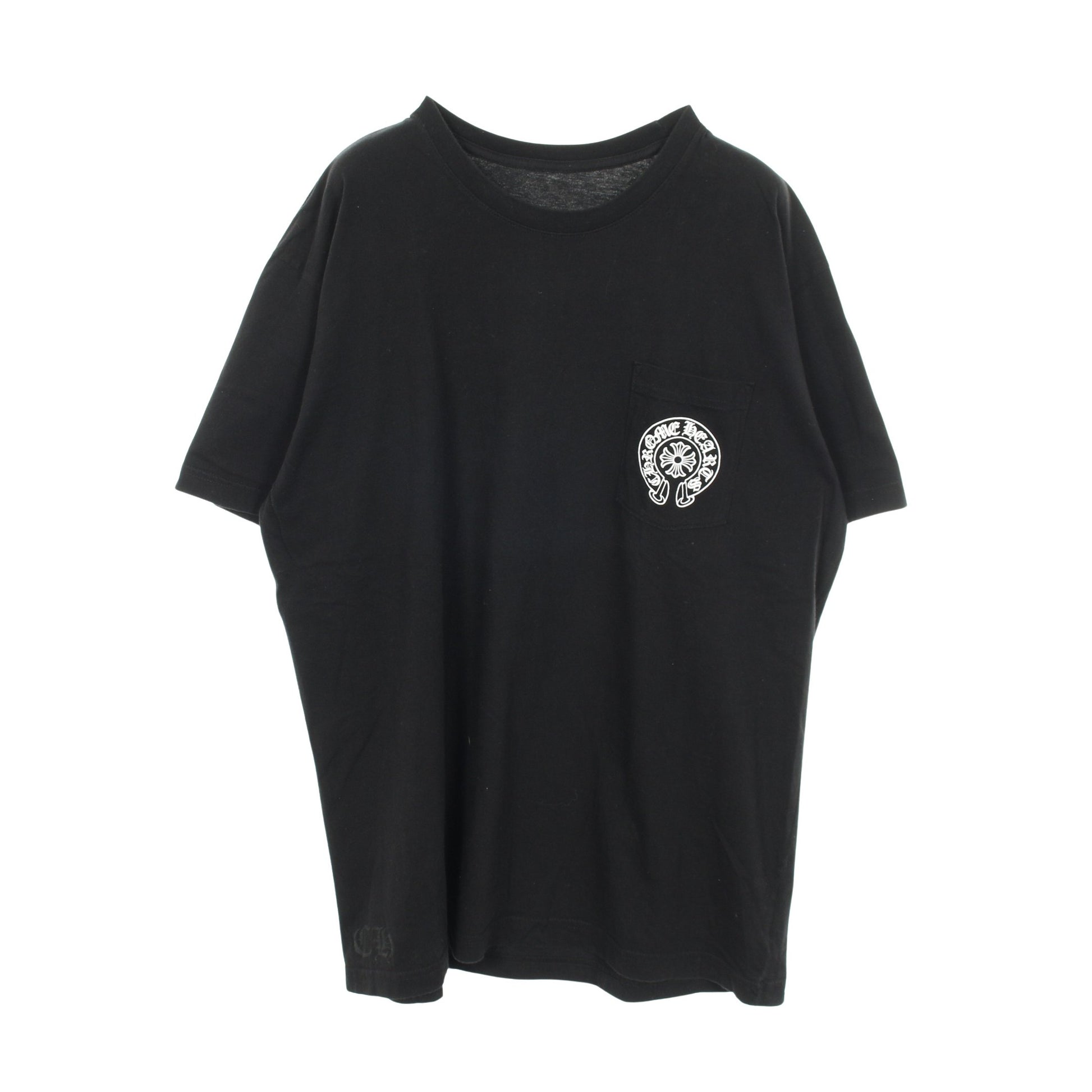 ホースシュー CHプラス プリント 半袖Tシャツ コットン ブラック クロムハーツ トップス Chrome Hearts