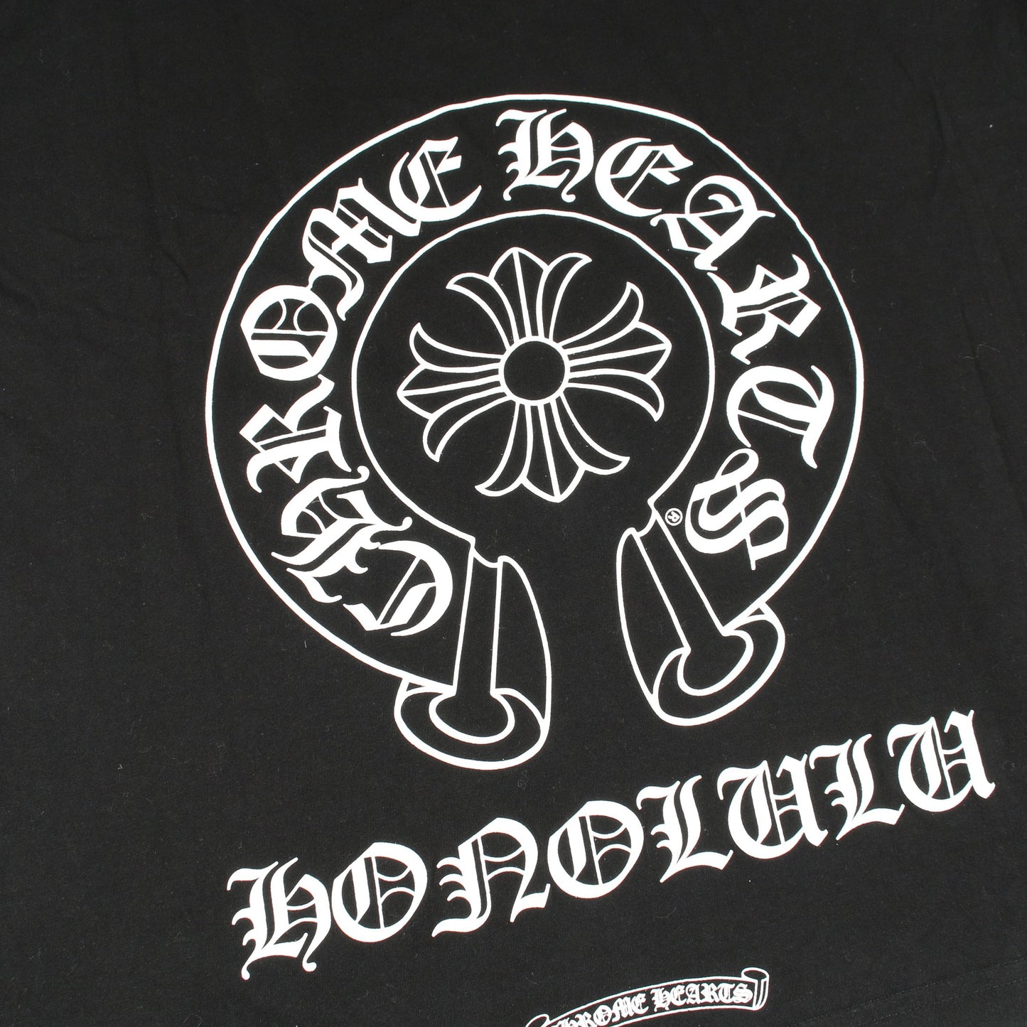 ホースシュー CHプラス プリント 半袖Tシャツ コットン ブラック クロムハーツ トップス Chrome Hearts