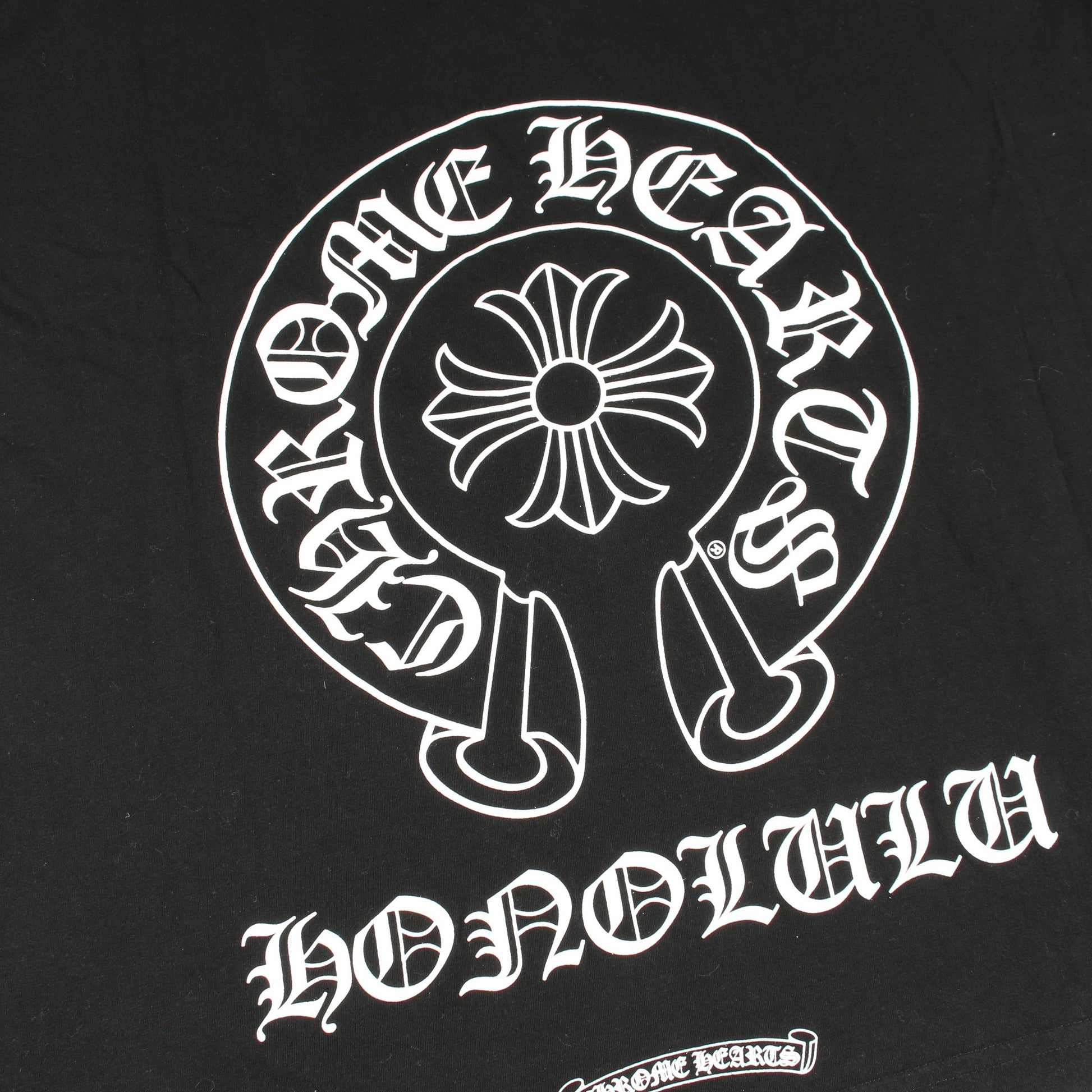 ホースシュー CHプラス プリント 半袖Tシャツ コットン ブラック クロムハーツ トップス Chrome Hearts