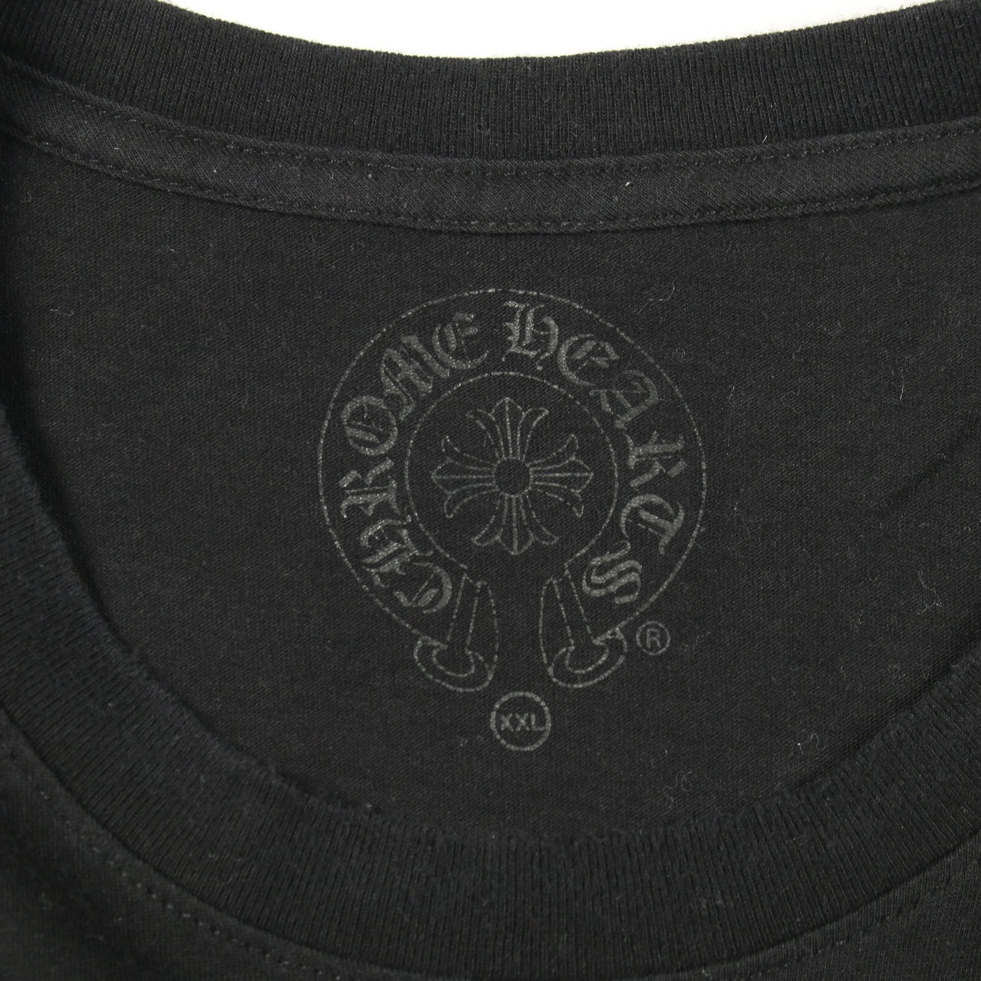 ホースシュー CHプラス プリント 半袖Tシャツ コットン ブラック クロムハーツ トップス Chrome Hearts