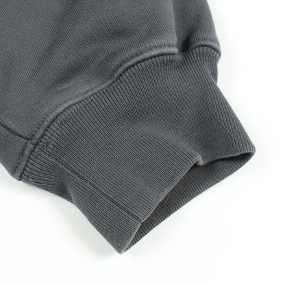 ロゴ刺繍 プルオーバーパーカー コットン ダークグレー ダメージ加工 バレンシアガ トップス BALENCIAGA