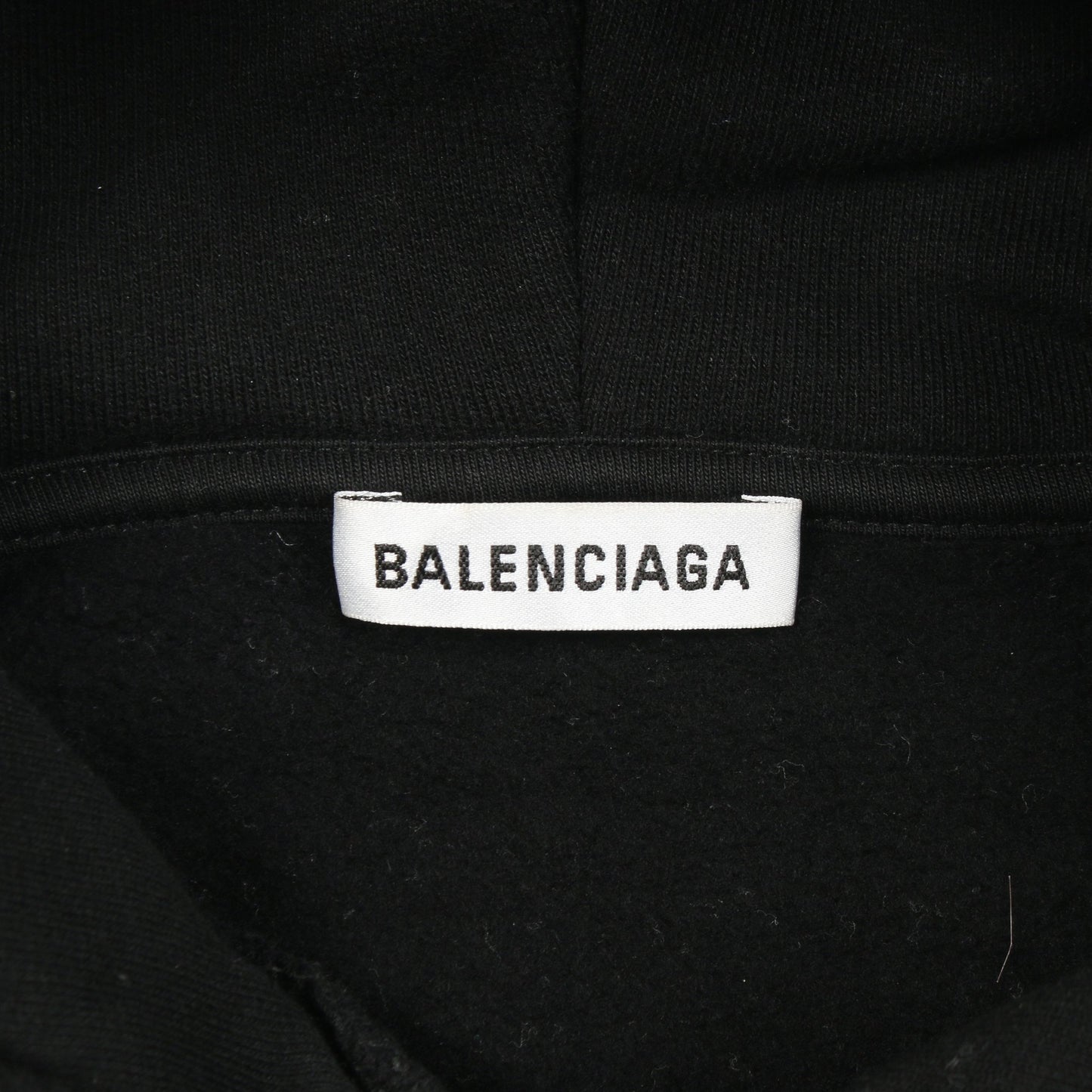 ロゴプリント プルオーバーパーカー コットン ブラック グリーン 裏起毛 バレンシアガ トップス BALENCIAGA