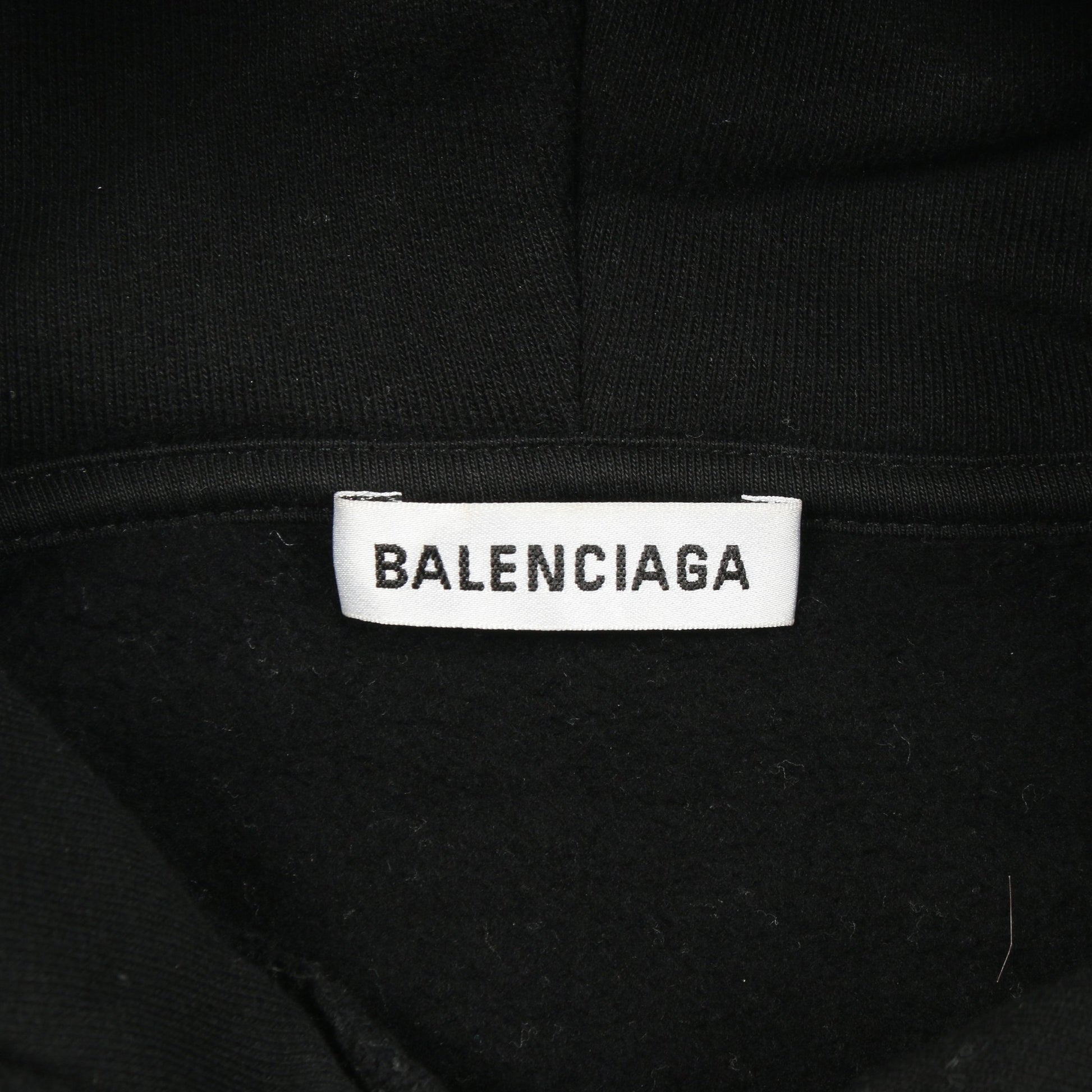 ロゴプリント プルオーバーパーカー コットン ブラック グリーン 裏起毛 バレンシアガ トップス BALENCIAGA