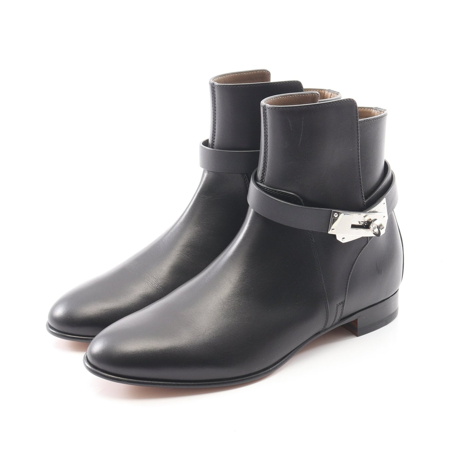 ネオ ショート ブーツ レザー ブラック エルメス シューズ HERMES