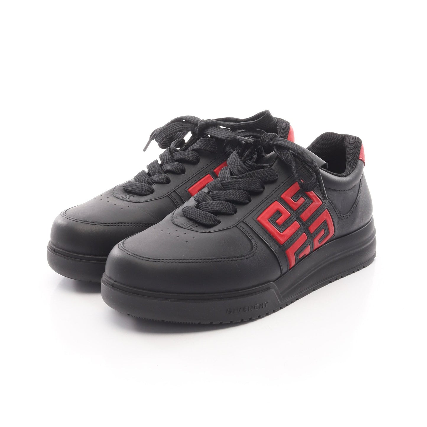 ロゴ スニーカー レザー ブラック レッド ジバンシィ シューズ GIVENCHY