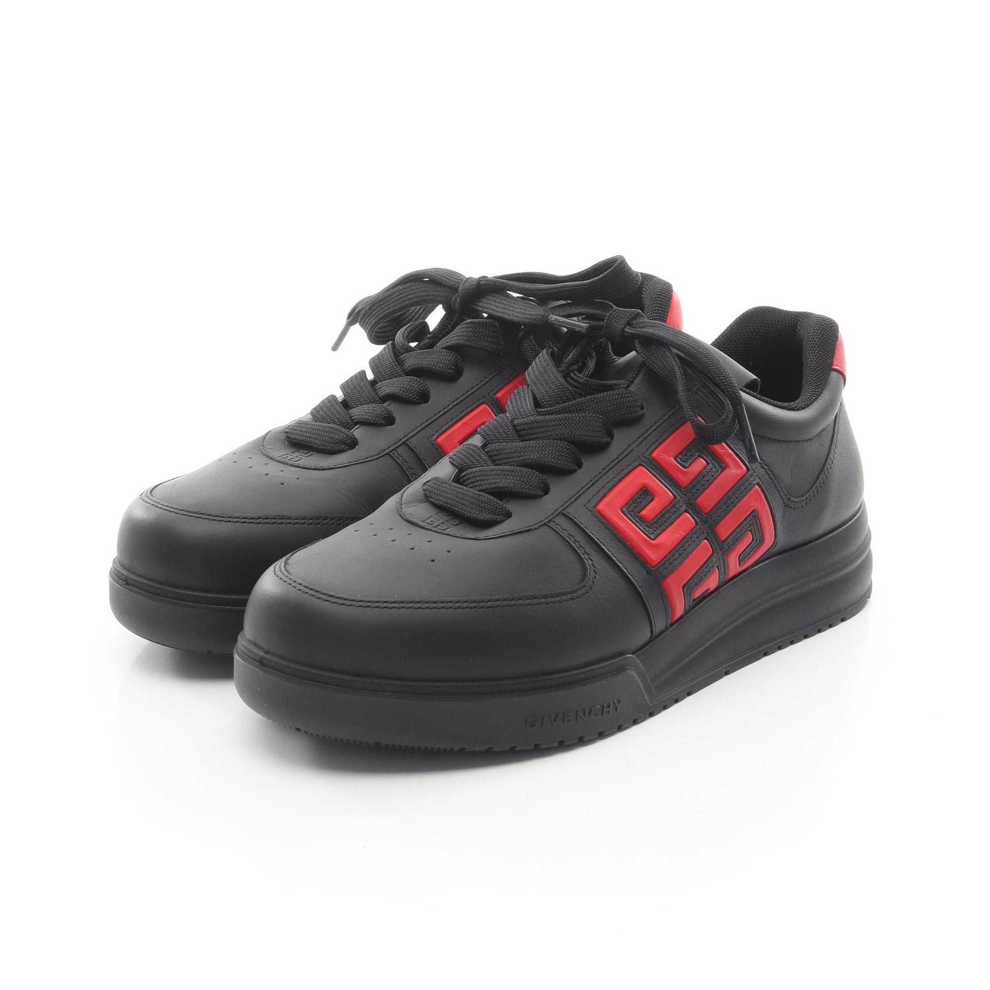 ロゴ スニーカー レザー ブラック レッド ジバンシィ シューズ GIVENCHY