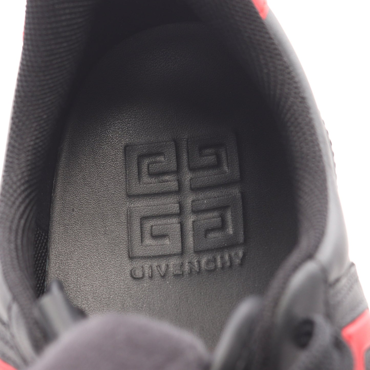 ロゴ スニーカー レザー ブラック レッド ジバンシィ シューズ GIVENCHY