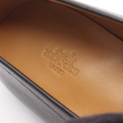 タイム ローファー レザー ブラック エルメス シューズ HERMES