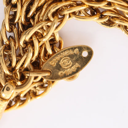 ケンタウロス ネックレス GP ラインストーン ゴールド クリア ヴィンテージ シャネル アクセサリー CHANEL