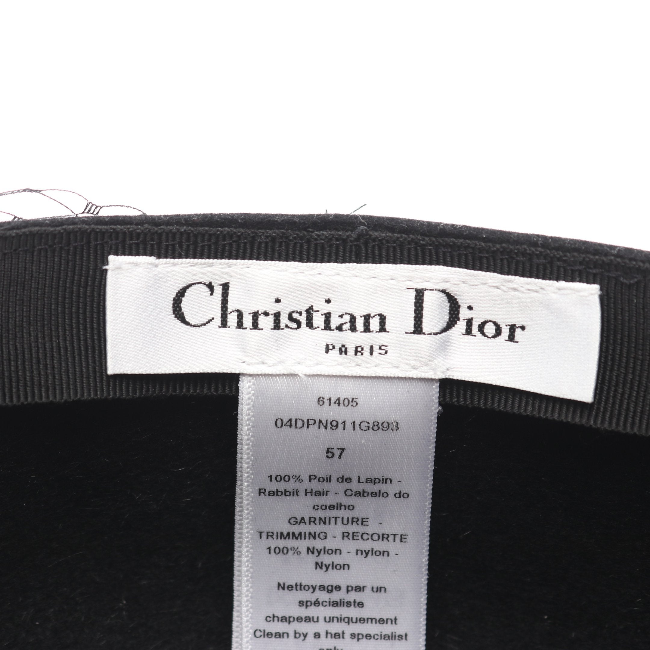 ベレー帽 帽子 ラパン ブラック クリスチャンディオール – RECLO